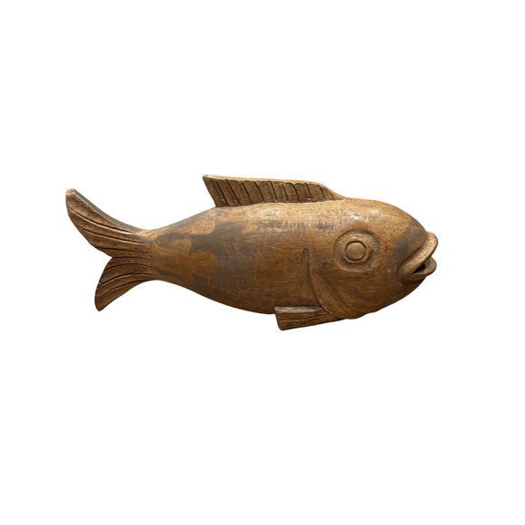 Wooden sculpture Fish - Picture 1 of 7